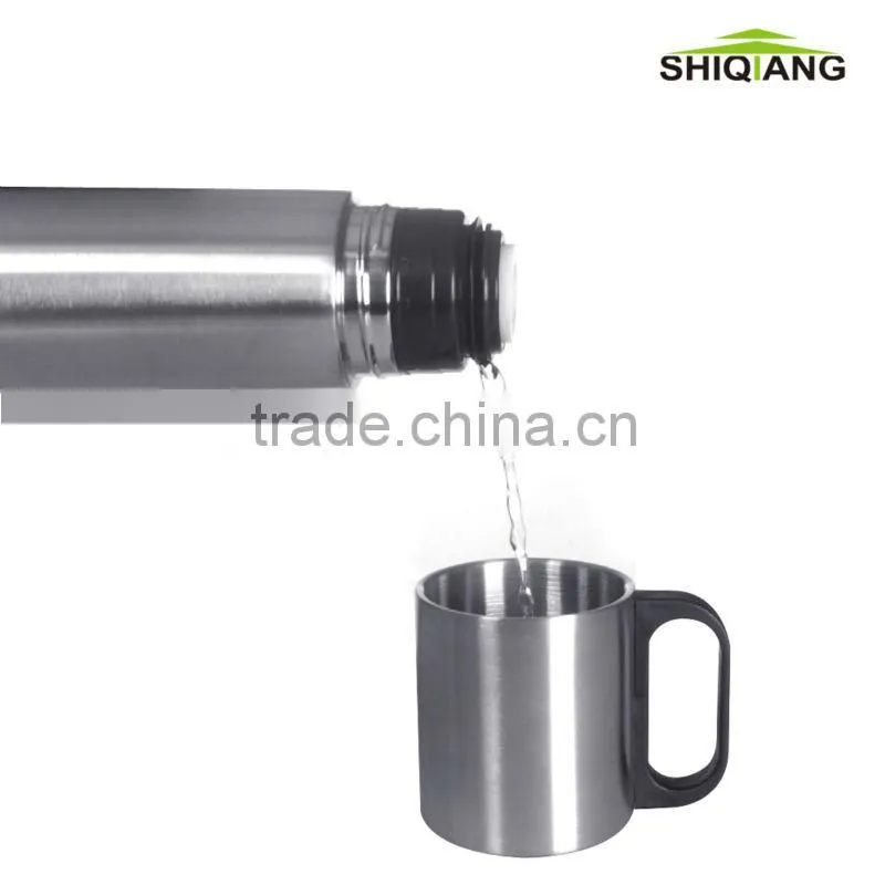stainless steel vacuum thermos travel drinking set
