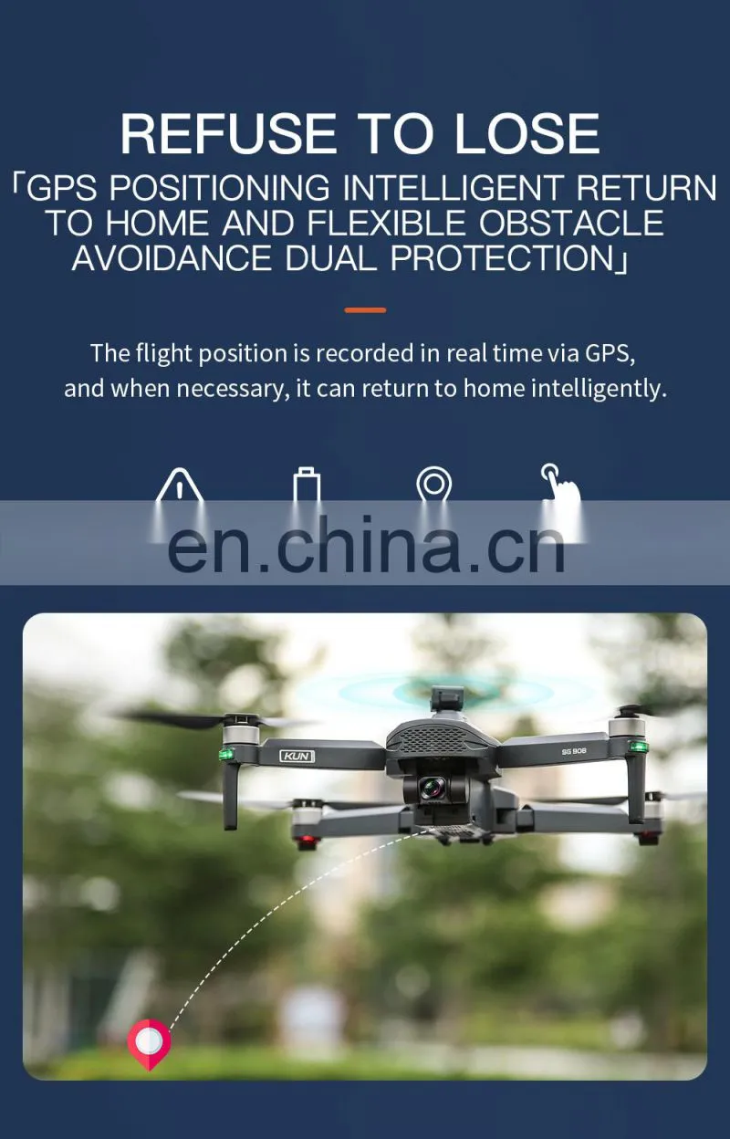 SG908 PRO 4K camera can foldable 3 axis gimbal camera EIS anti-shake smart follow headless mode drone