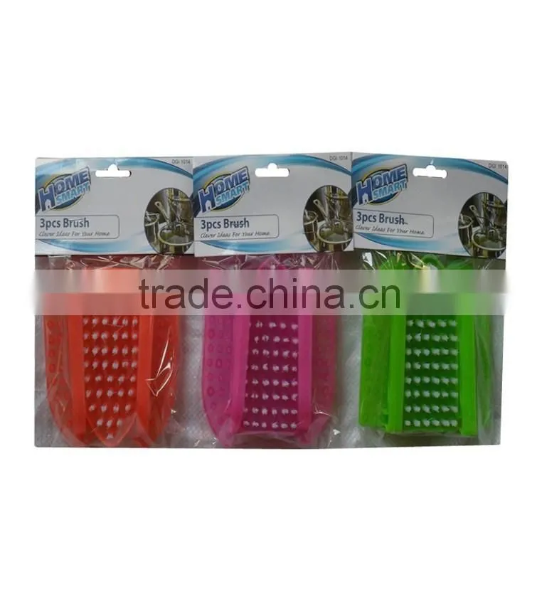 Plastic durable laundry brush/cleaning cloth brush with handle