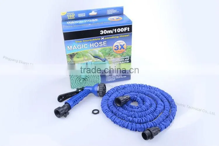 Magic car/garden watering expandable double hook hose