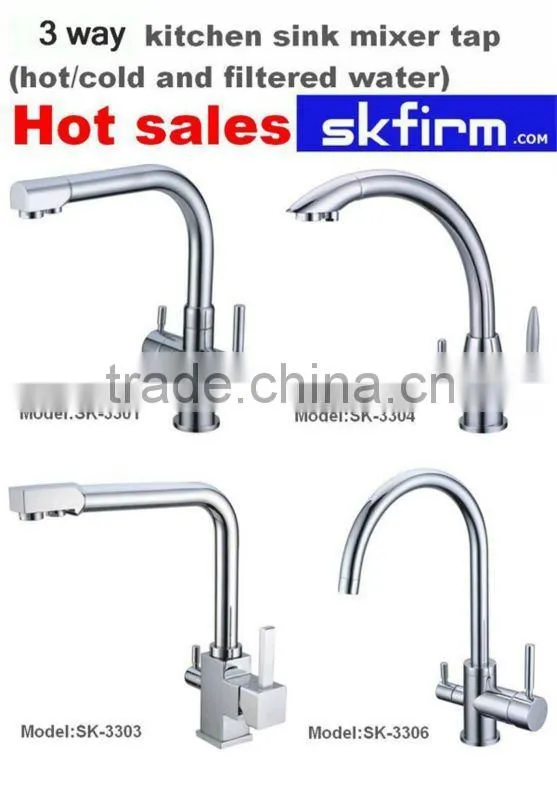 Hot Sell Pull Out Kitchen Faucet A Faucets w/ Dual Spray Kitchen Sink Faucet