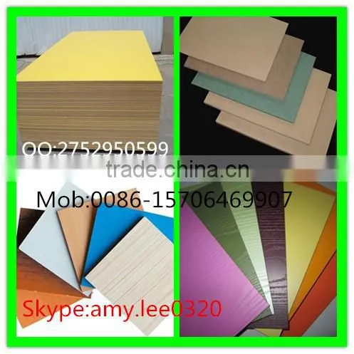 Colorful melamine mdf boards for furniture or decoration