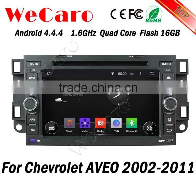 Wecaro WC-CU7011 Android 4.4.4 car stereo 2 din for chevrolet aveo car audio stereo 1080p