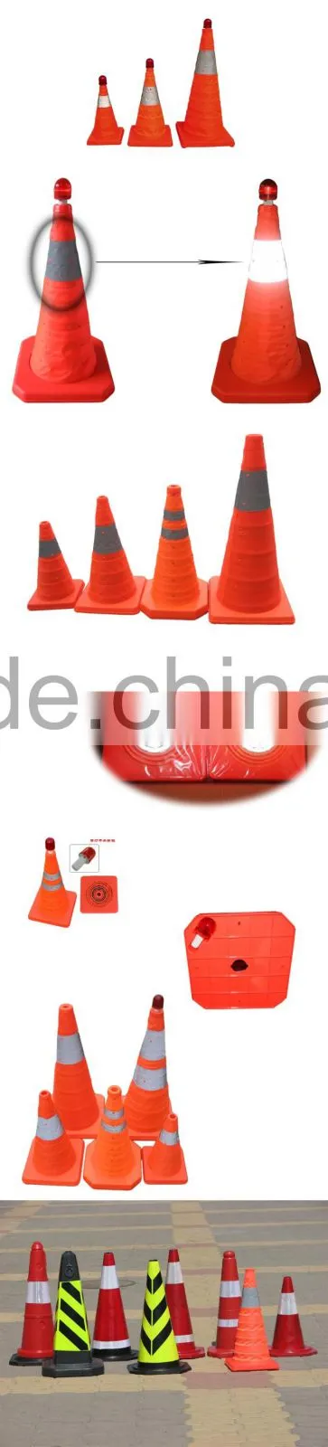 Construction safety supplies or reflective road traffic Cone