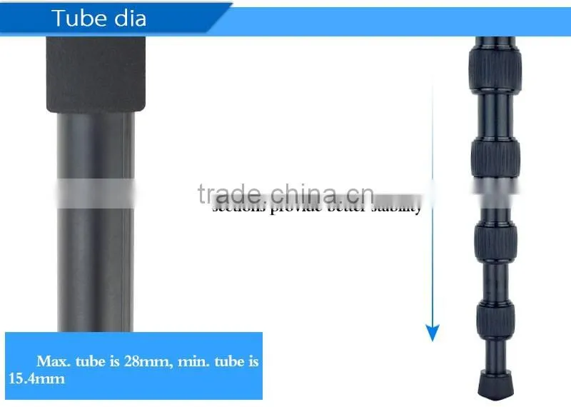 Fast Delivery camera video tripod monopod for professtional vidicon