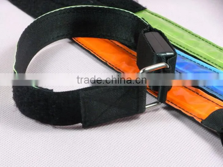 LED light Flash safety arm band safety lights fiber arm bands