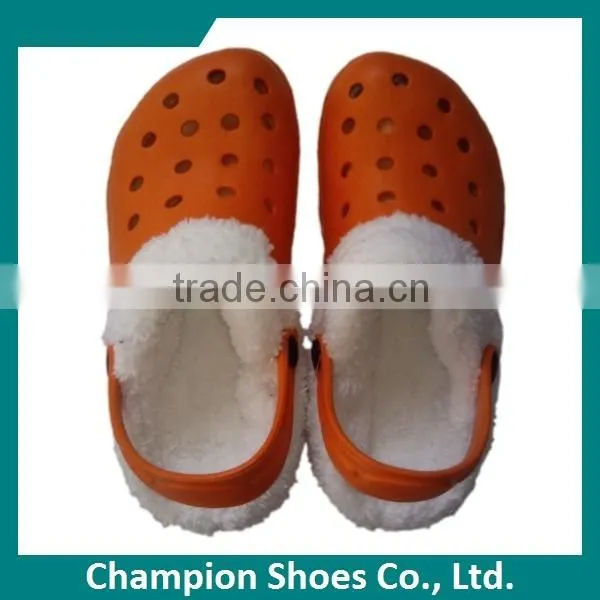 Anti-slip Eco-friendly Fur Lining Clogs