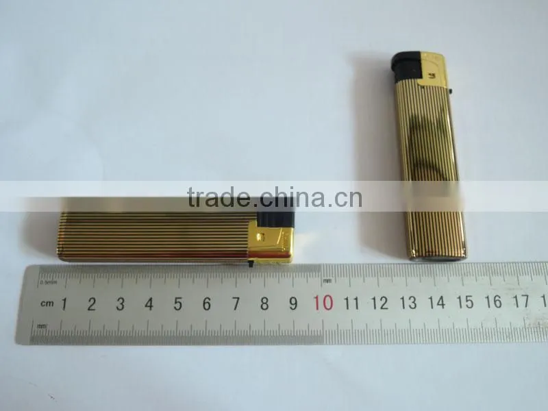 custom electronic cigarette gas lighter, refill windproof lighters with sticker
