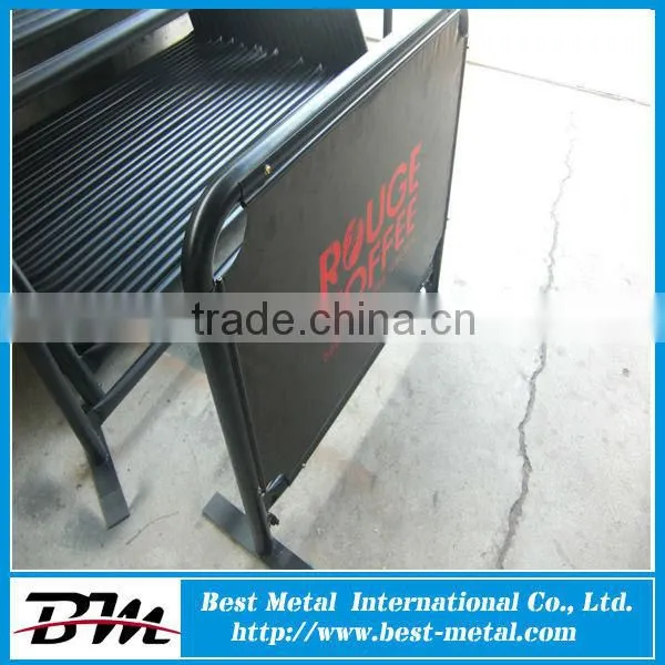Fashion Printed 2M Round Tube Frame Breeze Barrier Stand