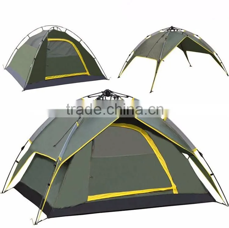 Outdoor 3-4 Person Automatic Sun Shelter Tent Camping Folding Backpacking Automatic Pop Up Tent