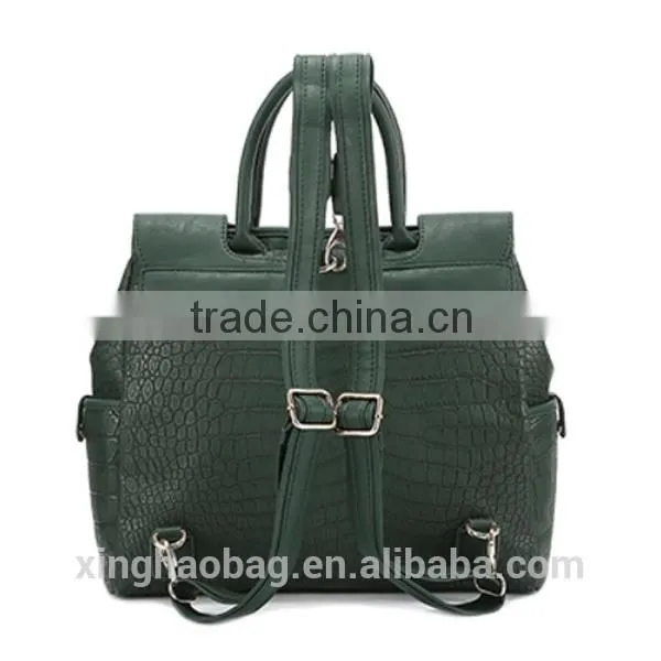 2015 The most popular trendy bag famous designer bag Crocodile leather backpack
