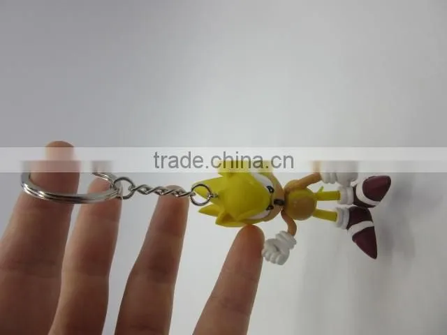Hot plastic cartoon figurine keychain