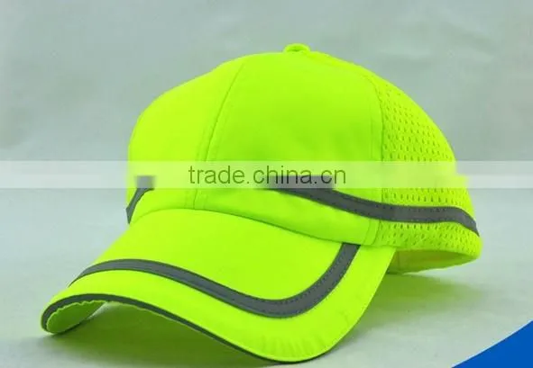 Custom 100% Polyester Mess Reflective Baseball Cap for Team or Working