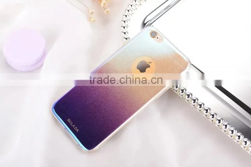 Gradient Glitter rhinestone Bling Case for iPhone 6Plus Soft TPU Rubber Back Cover for iPhone 6s Plus SLD Star Series MT-5804