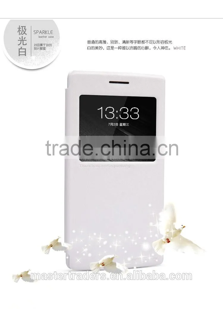 Genuine NILLKIN Sparkle Series Flip Luxury PU Leather Case Skin Back Cover For One Plus MT-2749