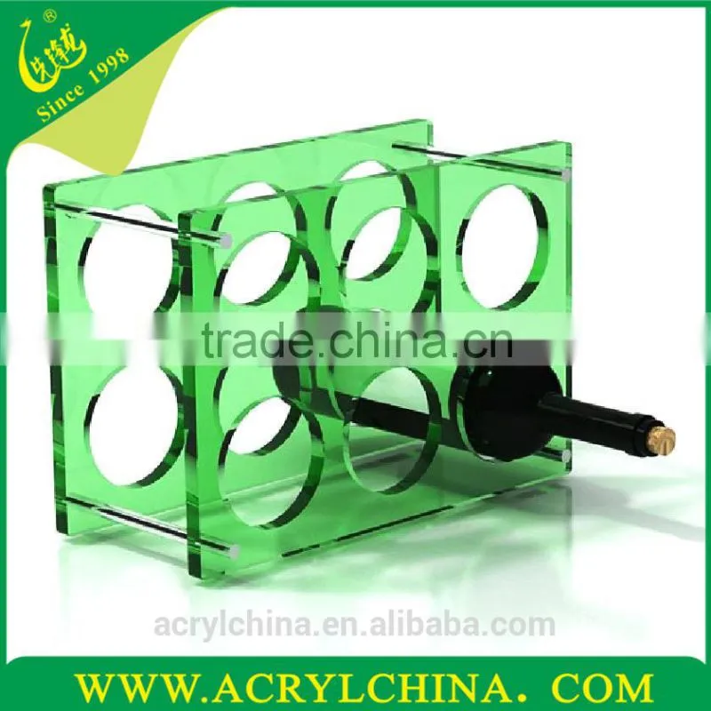 acrylic Square Wine Rack,oil display shelf lucite,hotel supplies