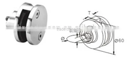 stainless steel glass clamp stainless steel glass bracket