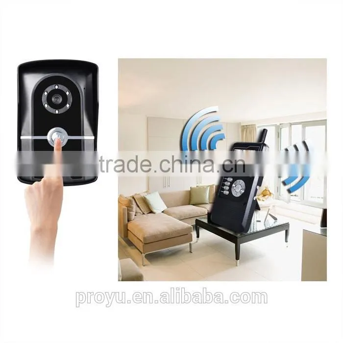 IP55 Waterproof Design 12 Ringtones Camera Intercom Doorbell Video Doorphone with ID Cards