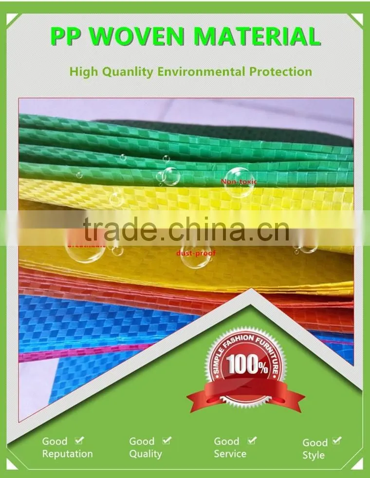 PP woven fabric with lamination shopping bag ,gift bag ,hole plastic handle ,with CMYK printing