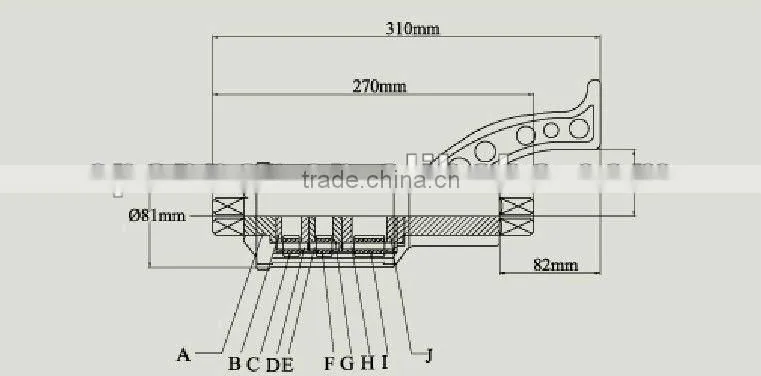1:68 wheel nut wrench tire wrench for truck