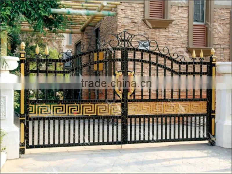 Durable aluminum alloy villa garden gate
