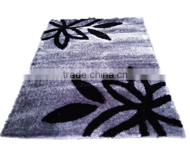 polyester shaggy carpets tile , flooring mat /rug
