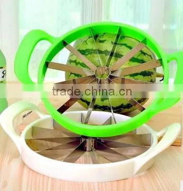 Big Safe Stainless Steel Fruit Melon Watermelon Slicer