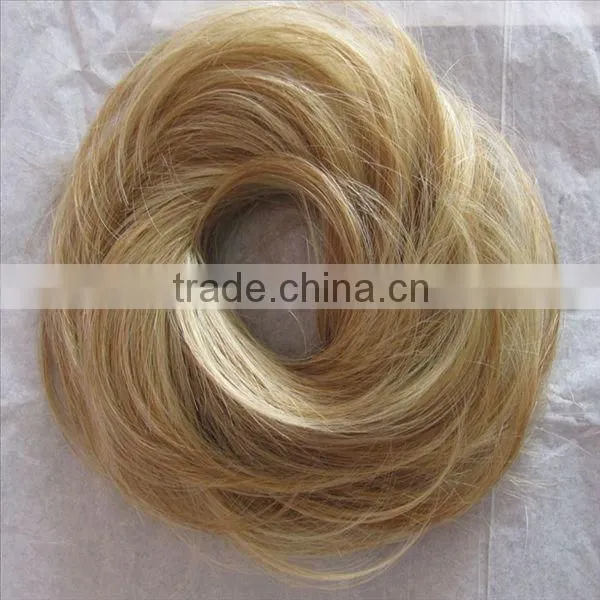women curly brown hair piece