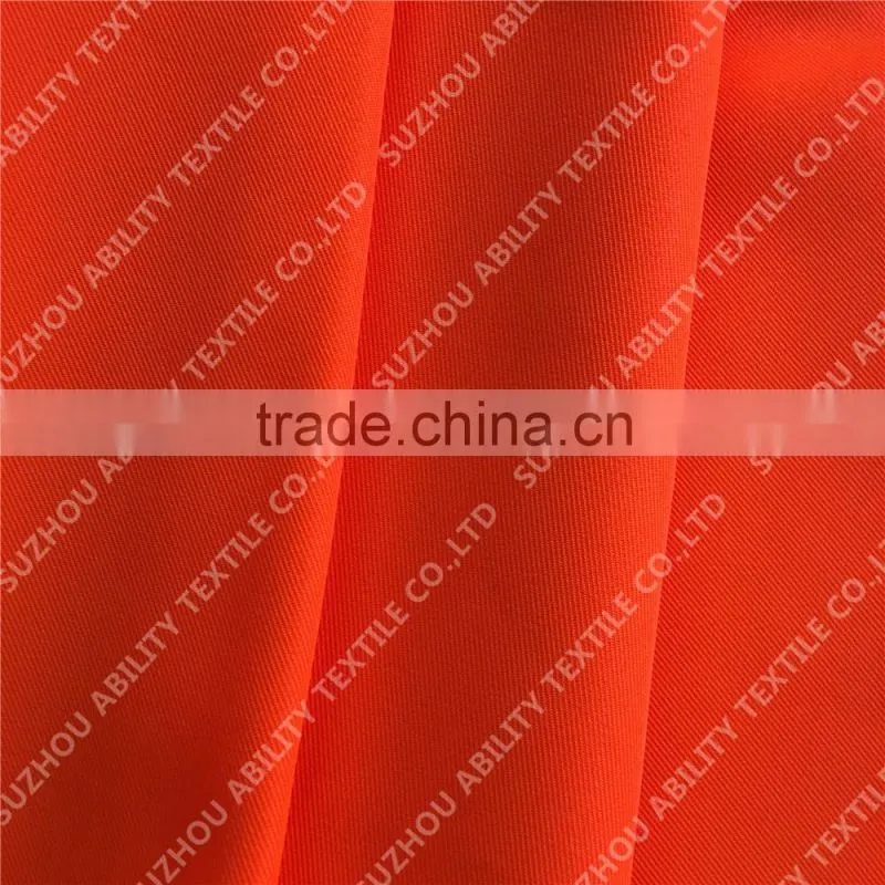 150D*300D high quality gabardine fabric for uniform/fluorescent yellow fabric