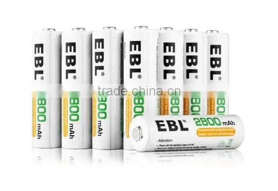 Wholesale EBL 4 Pack 1500 Cycle 800mAh AAA Ni-MH Rechargeable Batteries AAA