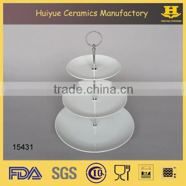 Ceramic 2-tierd party plates, cake ceramic plate