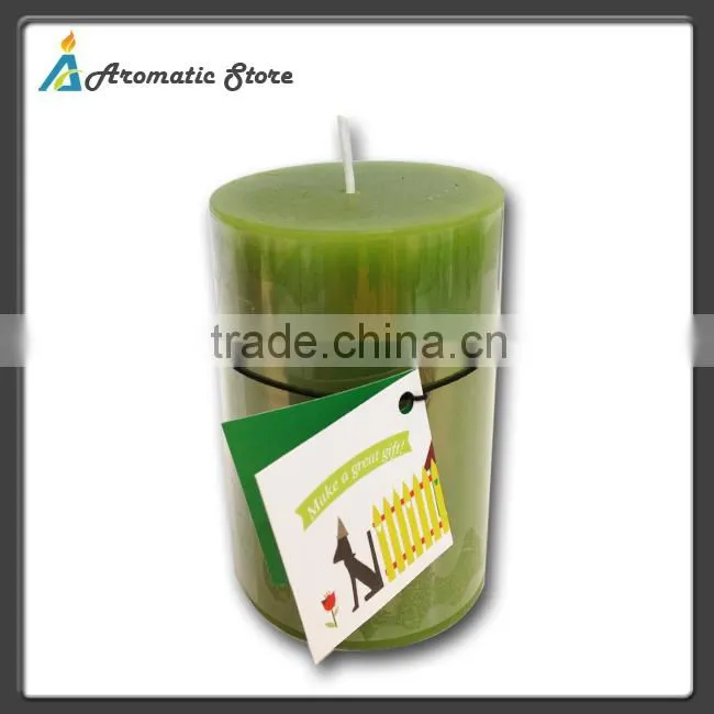 pillar scented candle