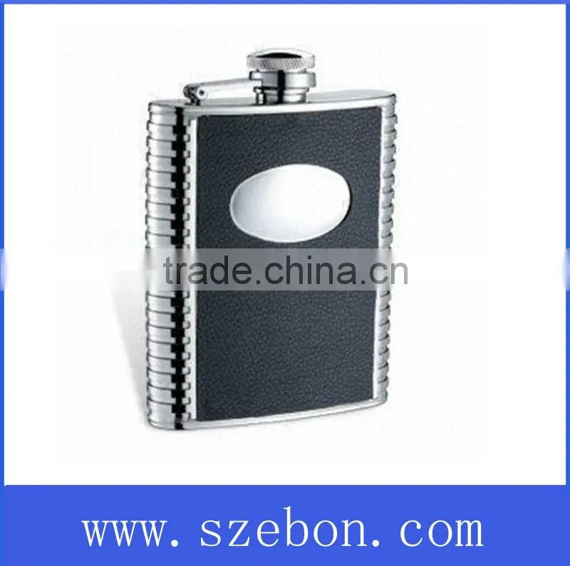 Stainless steel promotional hip flask
