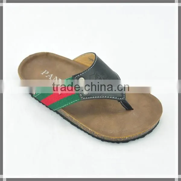 2014 New design custom-made fashion beach rubber flip flop slippers for boys