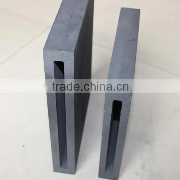 High density graphite die for copper continous casting