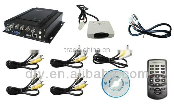 4 channels real time full d1 mobile dvr for car, bus, lorry,taxi