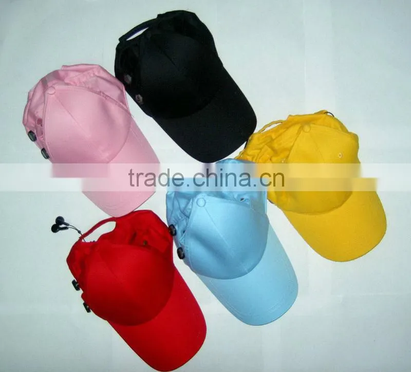 Customized Cotton FM/AM radio hat with earphone for promotion