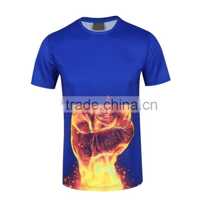 2016 custom wholesale man cool design training tshirt