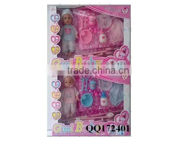 16inch lovely baby doll with IC-papa,mama,cry laugh
