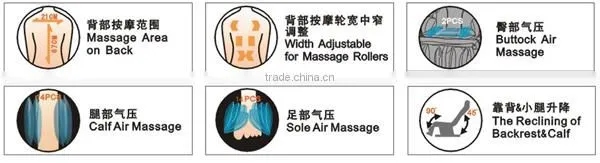 Portable back massage chair DLK-H018