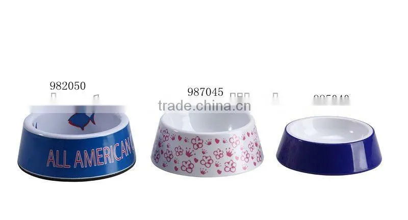 Wholesale custom design round melamine dog bowls