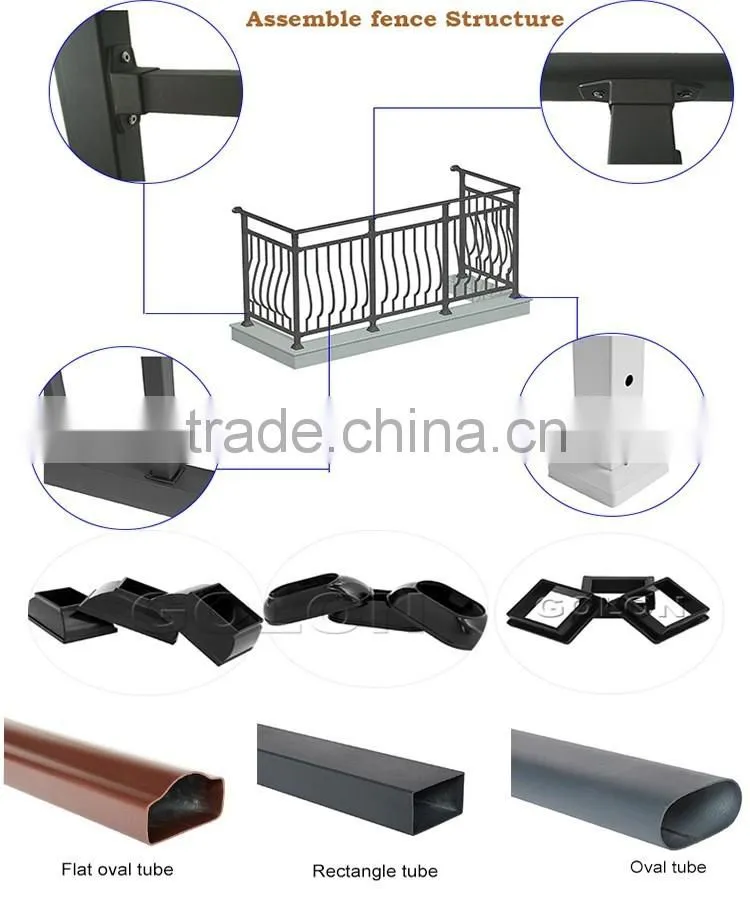 Best-selling fashionable decorative garden fencing balcony railing designs