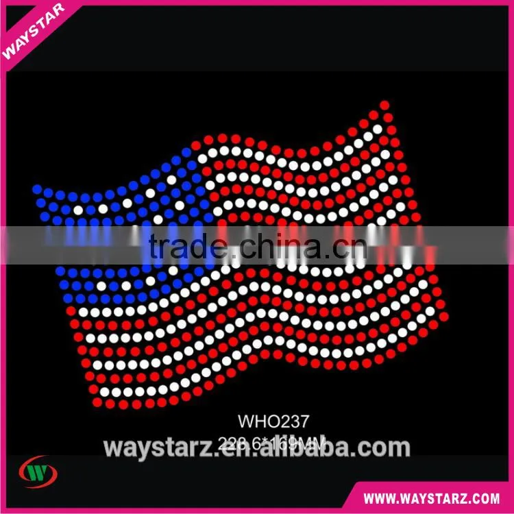 American Flag Design Rhinestone Templates Transfers