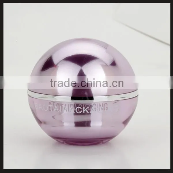 Ball Shape clear cosmetic Acrylic Jar