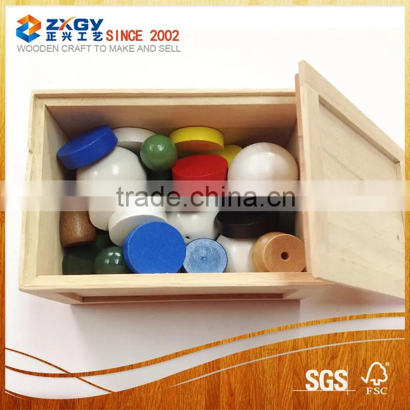 Unfinished Wood Toy Box of Factory Price