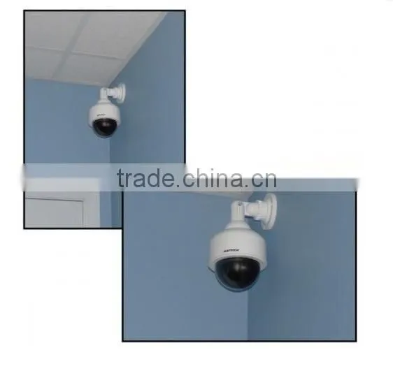 Simulated Dummy Blinking Rotate Dome CCTV Security Camera anti-theft