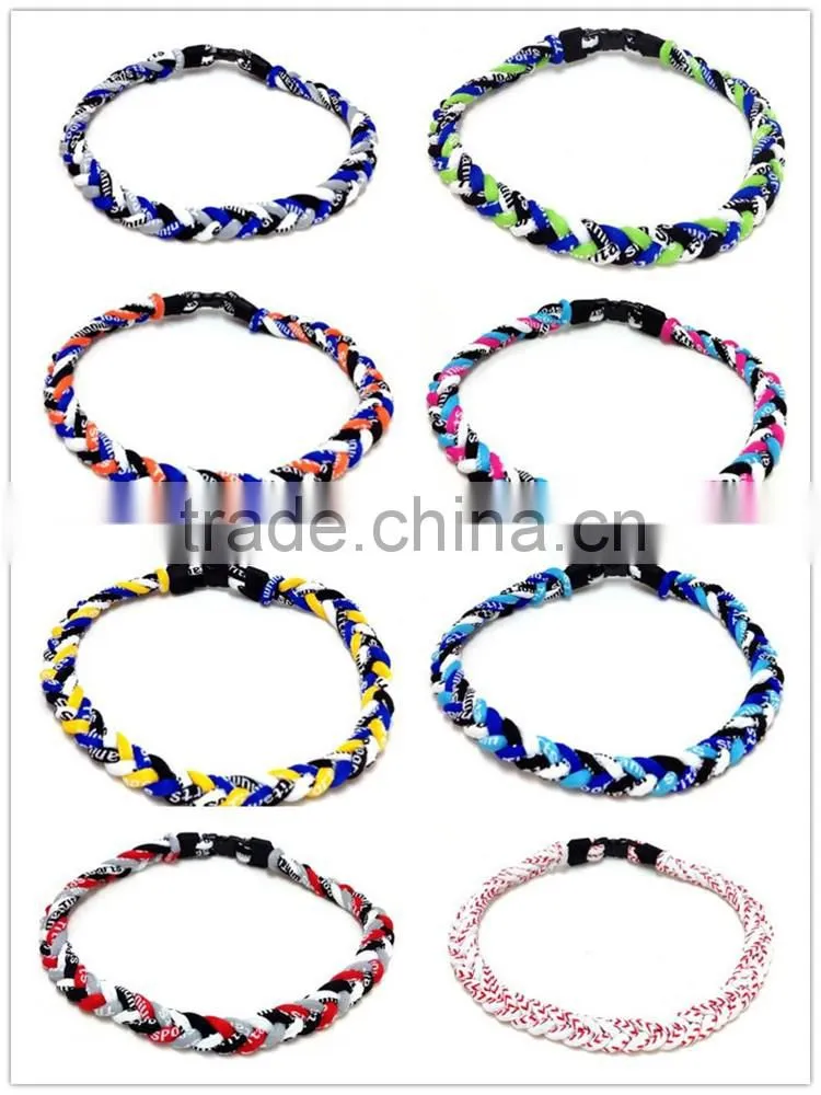 Useful 4 rope high quality germanium cheap price titanium power energy sport necklace