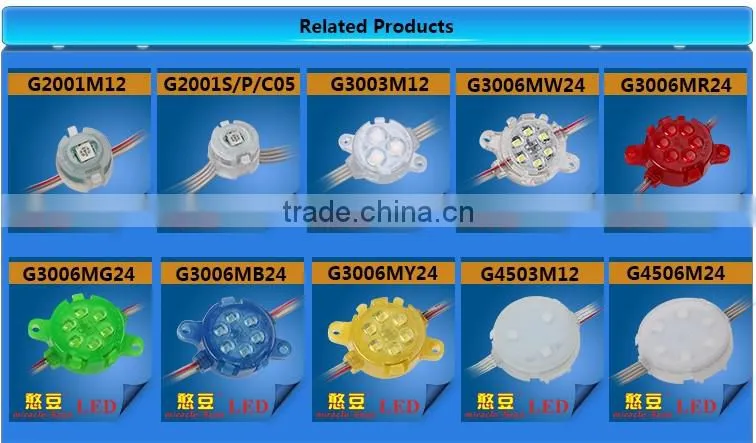 IP67 waterproof 30mm programmable 12V outdoor led point light connector for LED Decoration lighting