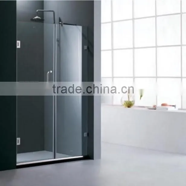 Straight tempered glass pannel corner shower door