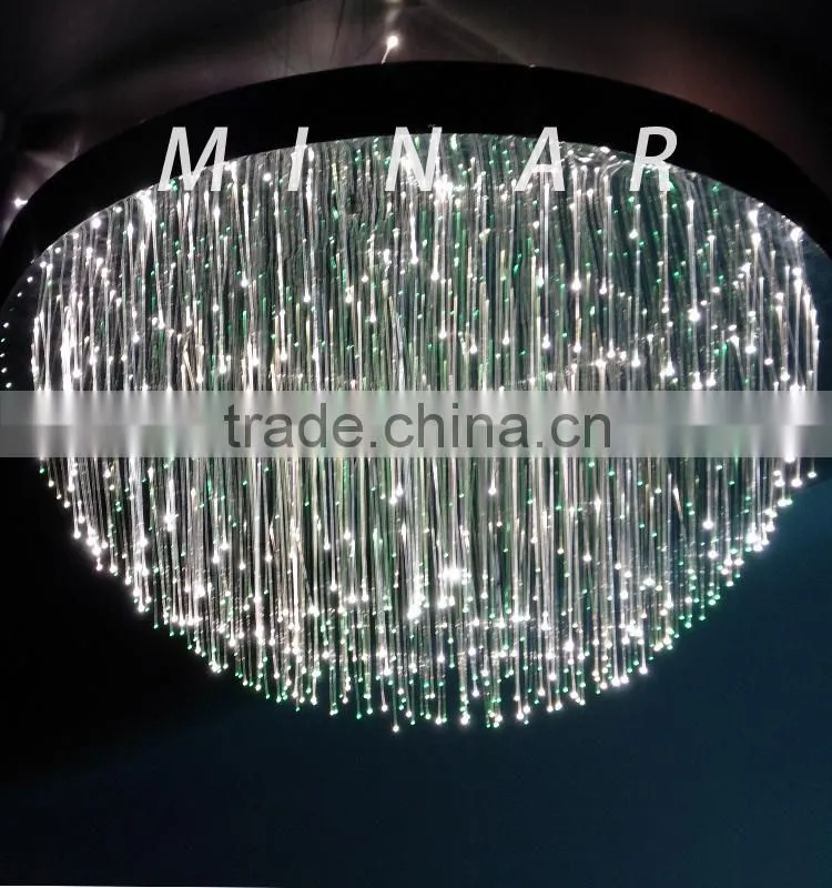 0.75mm decorative plastic side glow spot fiber optic cable for diy curtain light